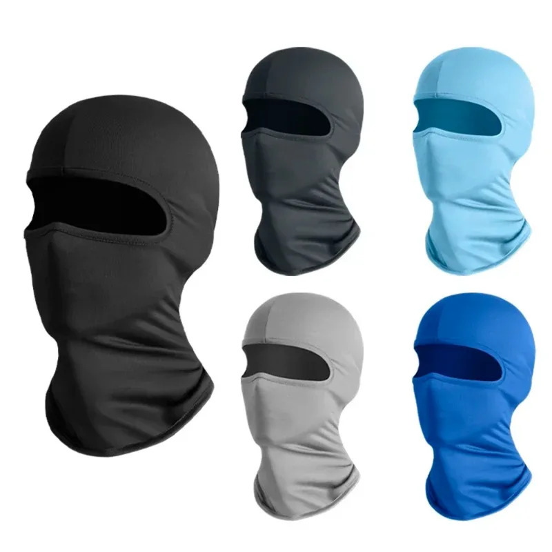 Wool Balaclava Knit - Eisseide Kühlende Vollgesichts-Sturmhaube UV-Schutz Winddichte Staubdichte