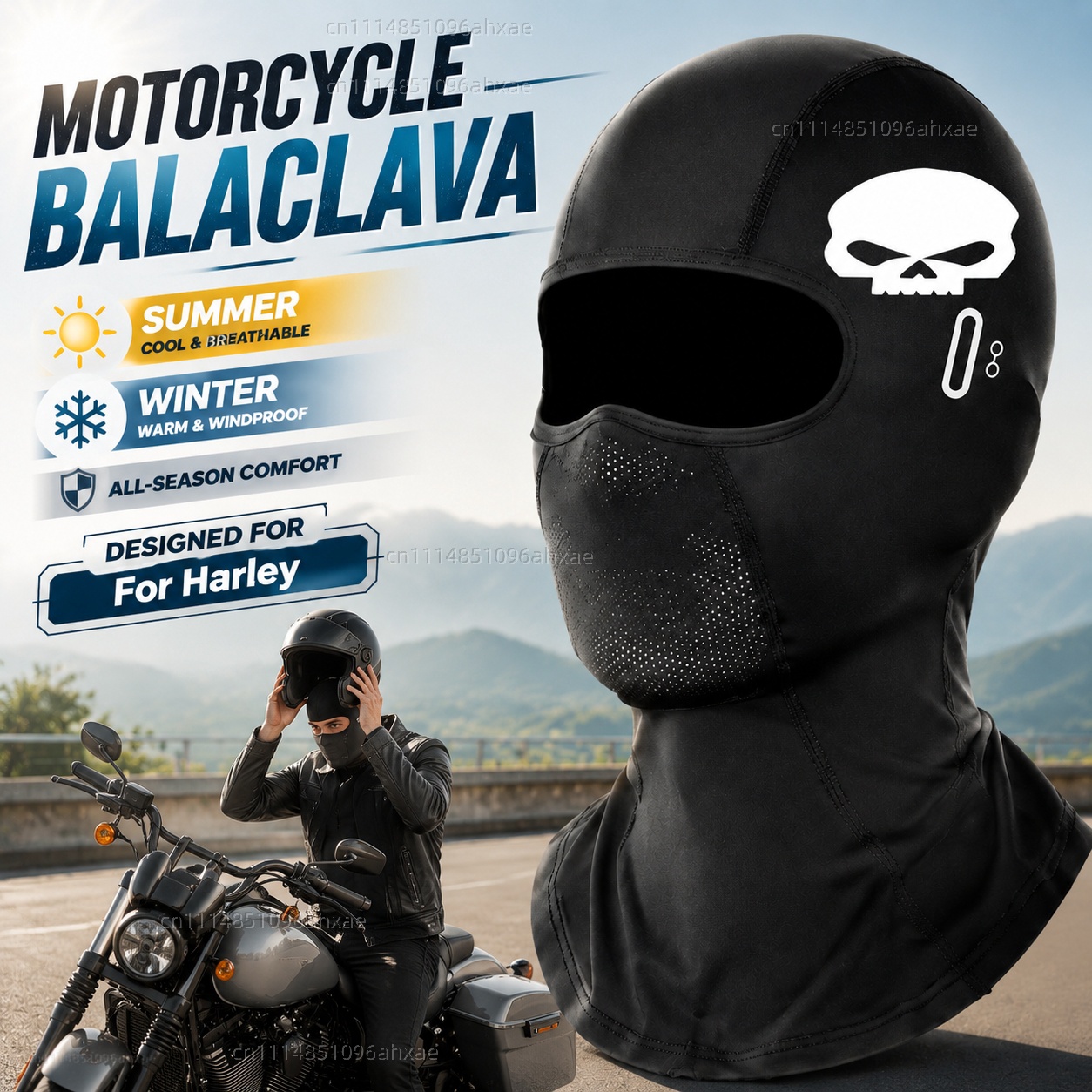 Wool Balaclava Knit - Für Harley Davidson ADV 1250 PA1250