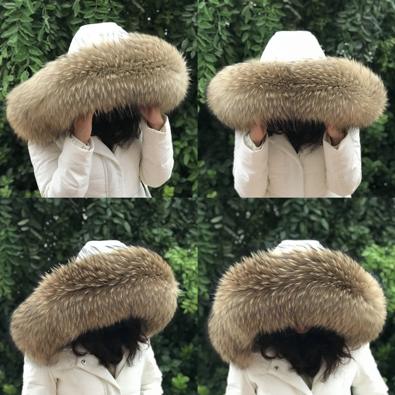 Winter Clothing Equipment - Pelz kragen Frauen Winter natürlichen Waschbär