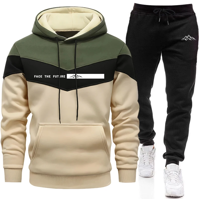 Winter Clothing Equipment - Trainingsanzug für Herren, Modischer Lässiger Kapuzenpullover,