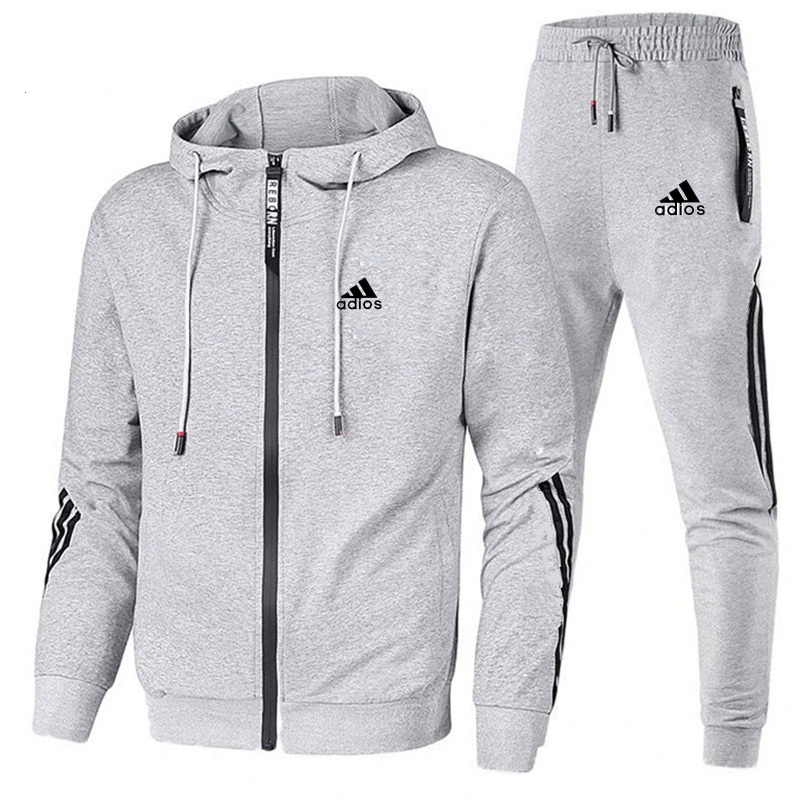 Winter Clothing Equipment - Frühling Herbst Herren Trainingsanzüge Sets Langarm-Hoodie+Jogginghose