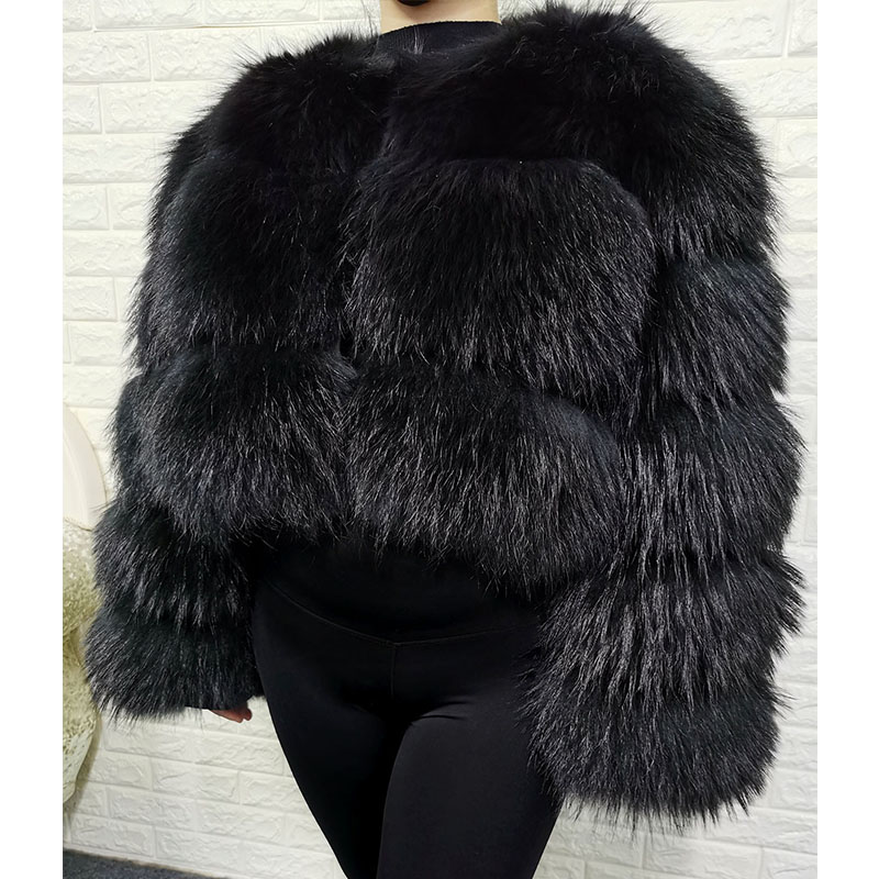 Plus Größe Tops Braun Pelz Mao – Winter Clothing Equipment Bewertung und Preis